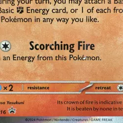Pokemon TCG Infernape SVP 116 Twilight Masquerade Stamped Prerelease Promo Card - Image 3