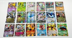 Lot of 18 Pokemon EX Trading Cards (Mega, Radiant Collection) - Image 1