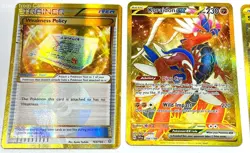 Lot of 7 Gold and Rainbow Secret Rare Pokemon Trading Cards - Image 3
