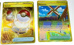 Lot of 7 Gold and Rainbow Secret Rare Pokemon Trading Cards - Image 4