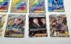 Lot of Full Art Trainer Pokemon Trading Cards - Image 3
