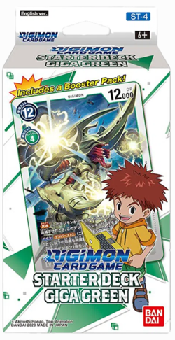 DIGIMON CARD GAME ST-4 STARTER DECK GIGA GREEN BANDAI - Image 1