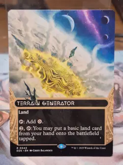 R 0043 Terrain Generator Stellar Sights Edge of Eternities MTG Card Borderless - Image 1