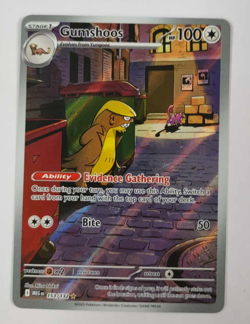 Gumshoos 153/132 Mega Evolution Full Art Holo Pokemon Card NM - Image 1