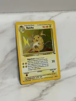 Raichu 14/62 LP Played Fossil Set 1999 Pokemon Card Holo Rare Holofoil - Image 3