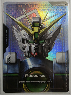 Resource Wing Gundam Zero Foil - R-004 C+ NM - Gundam TCG Card Game Holo Trading - Image 1