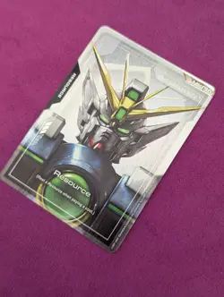 WING GUNDAM ZERO C+ RESOURCE CARD HOLOFOIL GUNDAM CARD GAME NEWTYPE RISING - Image 3
