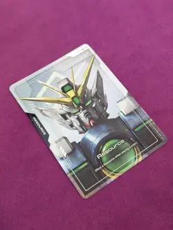 WING GUNDAM ZERO C+ RESOURCE CARD HOLOFOIL GUNDAM CARD GAME NEWTYPE RISING - Image 4