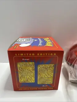 Pokemon POLIWHIRL 23K Gold Plated Trading Card 1999 Burger King Promo SEALED - Image 3