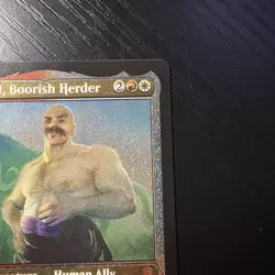 Bruse Tarl, Boorish Herder Mythic Foil Etched MTG Commander Legends #517 NM - Image 3