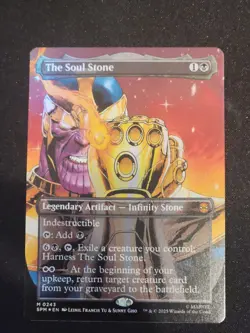 The Soul Stone (Borderless) Marvel's Spider-Man Foil MTG - Image 1