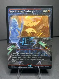 Devastating Onslaught (0361) (Showcase) - Foil Magic Mtg Edge Of Eternities EoE - Image 1