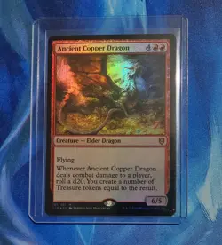 Ancient Copper Dragon *Foil* #161 Commander Legends Magic The Gathering NM - Image 1