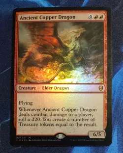 Ancient Copper Dragon *Foil* #161 Commander Legends Magic The Gathering NM - Image 2