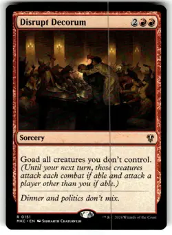 Disrupt Decorum 0151 Non Foil Rare Murders at Karlov Manor MTG Near Mint - Image 1