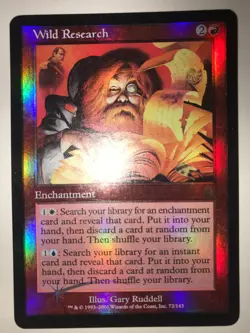 MTG: Magic Apocalypse *Foil* Wild Research LP/NM - Image 1