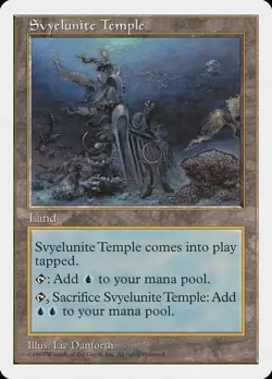 MTG Svyelunite Temple 5th Edition U (MODERATELY PLAYED) - Image 1