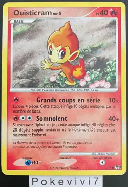 Carte Pokemon OUISTICRAM 13/17 HOLO POP9 D&P Diamant et Perle FR OCCASION - Image 1
