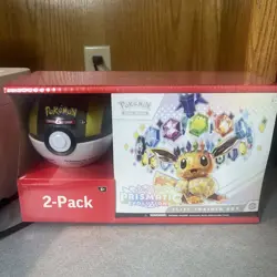 Pokemon TCG Scarlet & Violet Prismatic Evolutions Trainer Box 2-Pack Set - Image 1