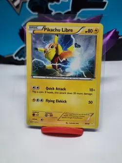Pikachu Libre Holo 30/30 XY trainer kit 2016 Pokemon TCG Rare LP- - Image 1