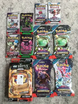 Pokemon TCG Lot of Scarlet & Violet Booster Packs & ex Battle Deck *New/Sealed* - Image 1
