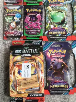 Pokemon TCG Lot of Scarlet & Violet Booster Packs & ex Battle Deck *New/Sealed* - Image 2
