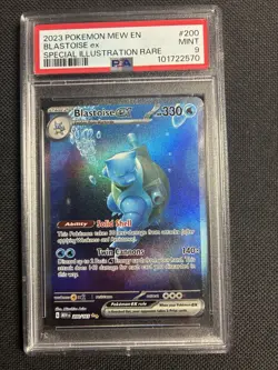 Pokemon 2023 Blastoise ex 200/165 Full Art SIR Scarlet & Violet 151 PSA 9 - Image 1