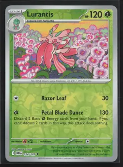 Pokemon TCG Destined Rivals - 014/182 Lurantis - Reverse Holo NM - Image 1