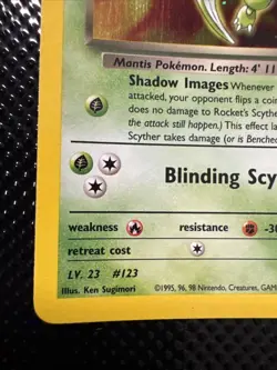 Pokemon TCG Rocket’s Scyther 13/132 Gym Challenge LP - Image 2