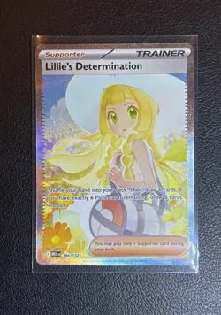 Pokemon Lillie’s Determination SIR 184/132 ENGLISH NM Mega Evolution - GRADEABLE - Image 1