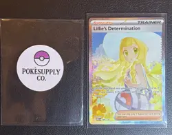 Pokemon Lillie’s Determination SIR 184/132 ENGLISH NM Mega Evolution - GRADEABLE - Image 3