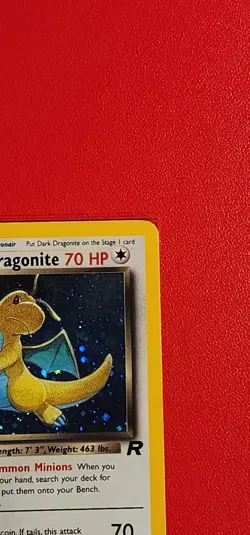 1st Edition Dark Dragonite 5/82 Holo Rare Team Rocket 2000 Pokemon GRADE WORTHY! - Image 3