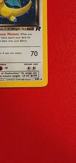 1st Edition Dark Dragonite 5/82 Holo Rare Team Rocket 2000 Pokemon GRADE WORTHY! - Image 4