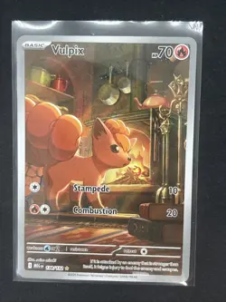 Vulpix Illustration Rare Pokemon Mega Evolution 138/132Near Mint - Image 1