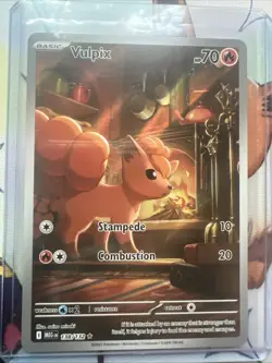 Pokemon Mega Evolution Vulpix IR 138/132 NM Pack Fresh English - In Hand - Image 2