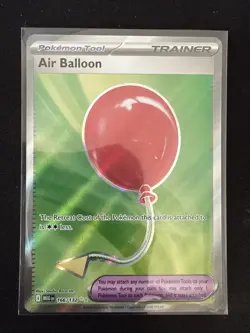 💥AIR BALLOON Ultra Rare Holo Trainer #166/132 Pokemon Mega Evolution English💥 - Image 1