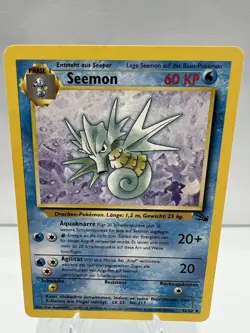 Seemon Pokemon Karte Deutsch 1999 Vintage (42/62) Exzellent Fossil - Image 1