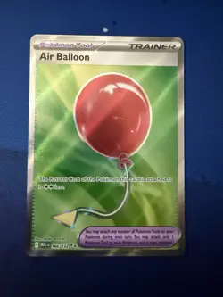 AIR BALLOON Ultra Rare Holo Trainer 166/132 Pokemon Mega Evolutions English - Image 1