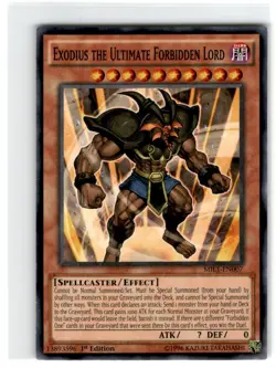 Yu-Gi-Oh! Exodus The Ultimate Forbidden Lord Common MIL1-EN007 Moderately Played - Image 1
