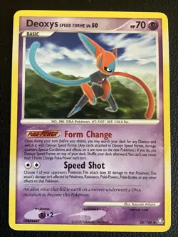 Pokemon 2008 TCG Deoxys Speed Forme Legends Awakened Card 26/146 Regular Rare - Image 1