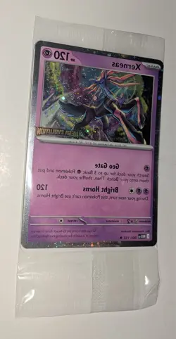 Pokemon Xerneas Card Mega Evolutions Stamp Promo 064/132 - Image 2