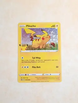 Pikachu Pokemon Promo Card SWSH039. - Image 1