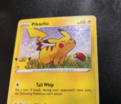 Pikachu SWSH039 (General Mills) Holo Black Star Promo Pokemon Card MP - Image 3