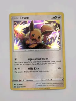 Eevee SWSH118 HOLO RARE Pokemon Black Star Promo NM 2021 Card TCG - NM - Image 1