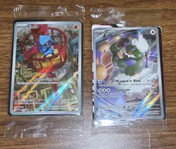 POKEMON SEALED Mega RIOLU 010 & White Flare TORNADUS 210 Black Star Promo Cards - Image 1