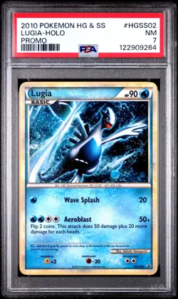 Lugia HGSS02 Black Star Promo Holo Rare Pokemon Card PSA 7 - Image 1