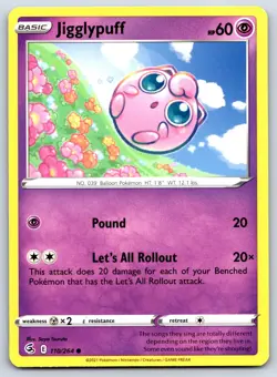 Jigglypuff - Fusion Strike 110/264 Pokemon Card NM - Image 1