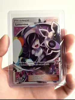 Pokemon TCG Lusamine Ultra Prism Holo Card 153/156 Full Art Ultra Rare - Image 2