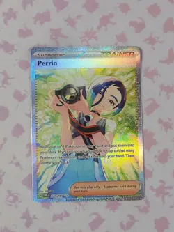 Pokemon TCG Perrin Card 220/167 Twilight Masquerade Special Illustration Rare - Image 1