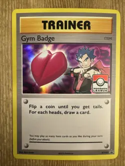 Gym Badge (Koga) - XY207 - 2017 Pokemon Card League Promo - VLP - Image 1